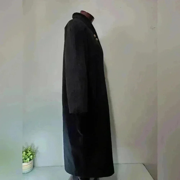 STERLING STALL VINTAGE black Pure  virgin wool coat. Size XL - Picture 6 of 15